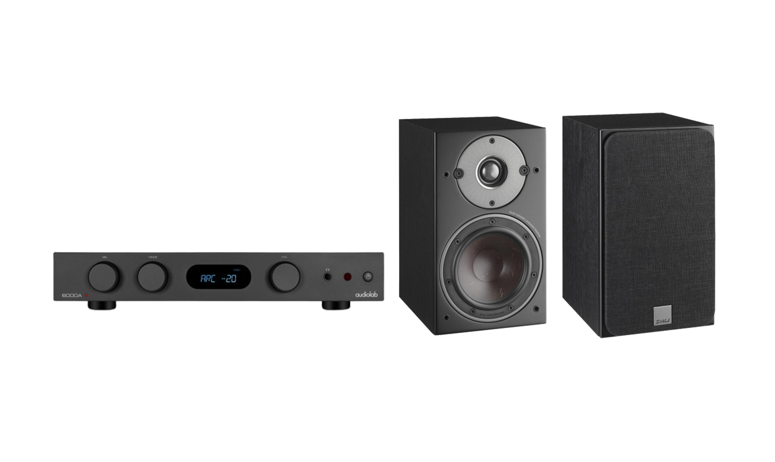 Audiolab 6000A - Integrated Amplifier + Dali Opticon 2 Mk2 Stand