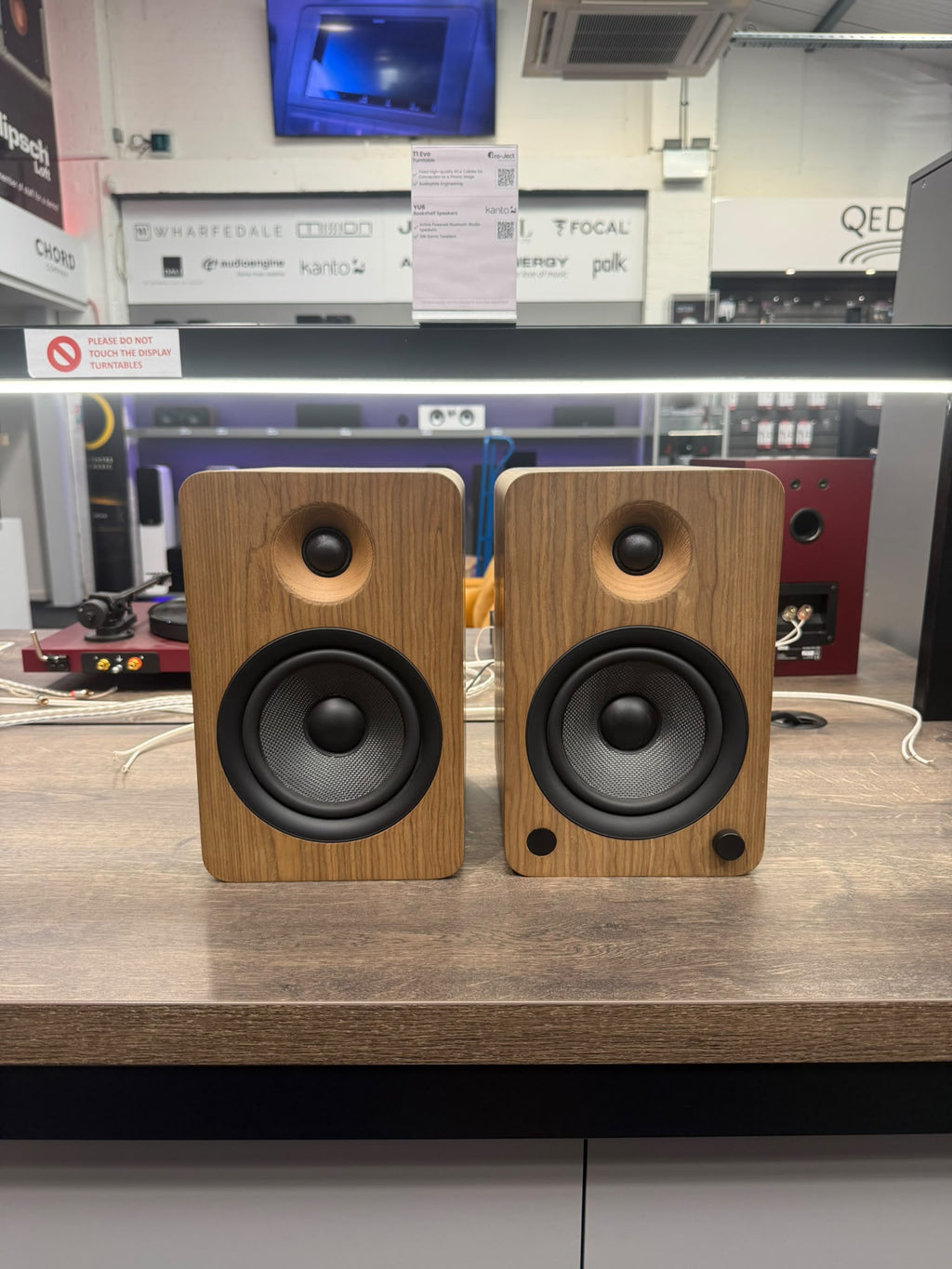 Kanto Audio YU6 - Active Powered Bluetooth Studio Speakers - Walnut - OPEN BOX