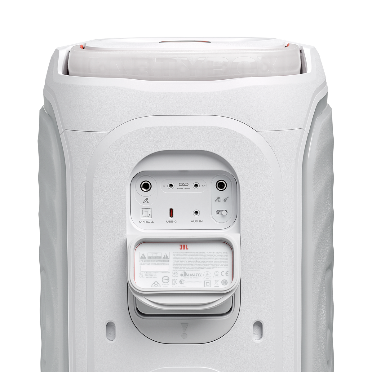 JBL PartyBox 130 - Portable Bluetooth Party Speaker with Lights – White