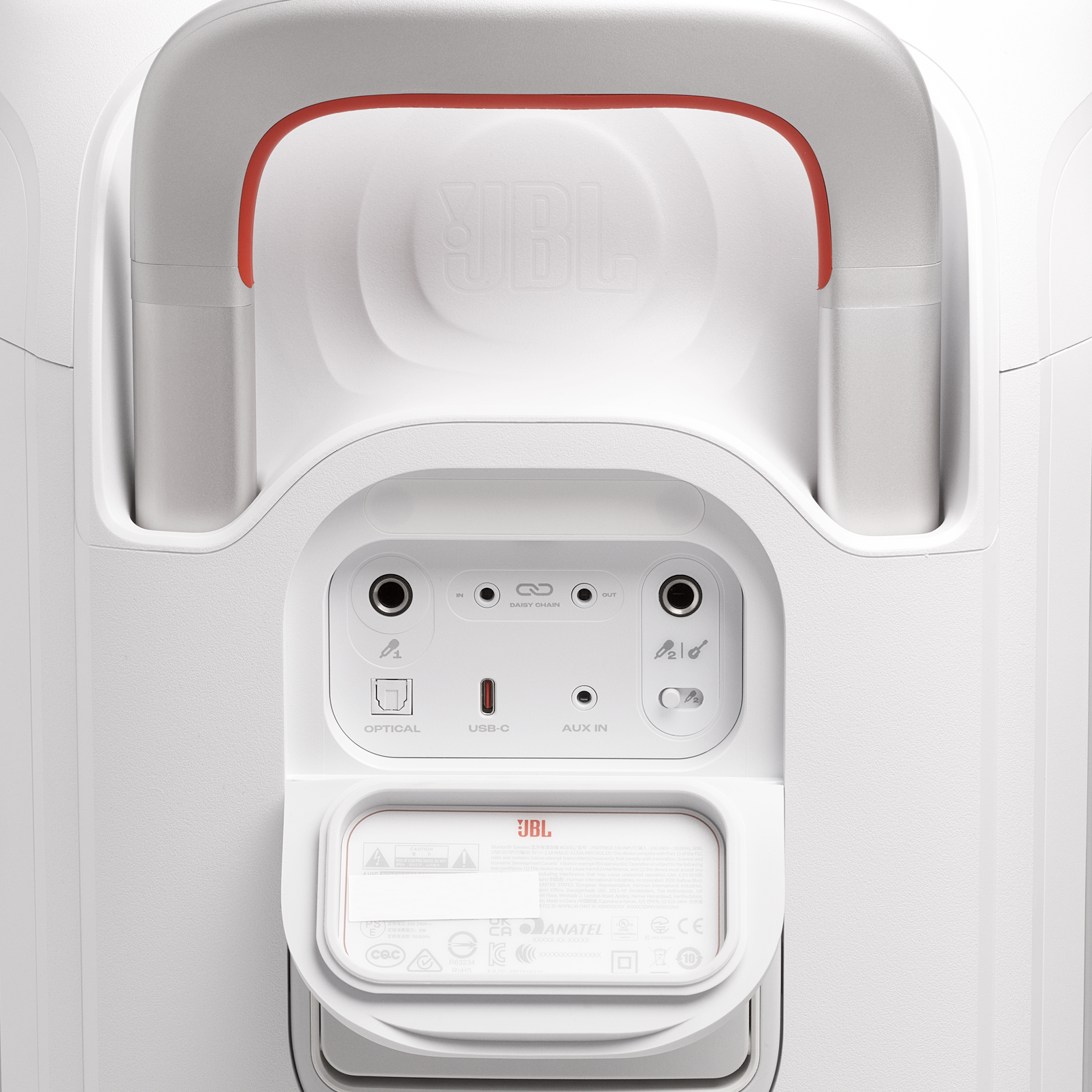 JBL PartyBox 330 - Portable Bluetooth Party Speaker with Lights – White