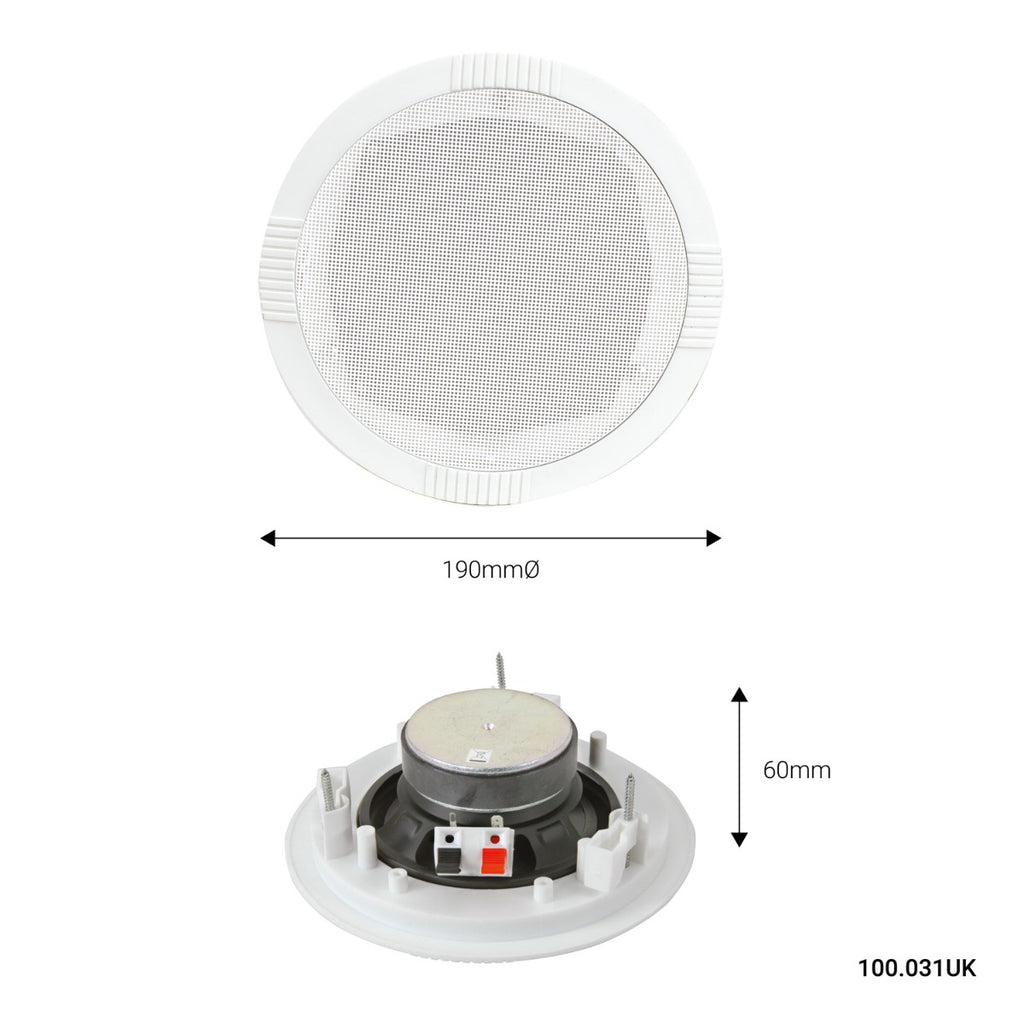 Adastra RC5 5.25" Ceiling Speaker in White