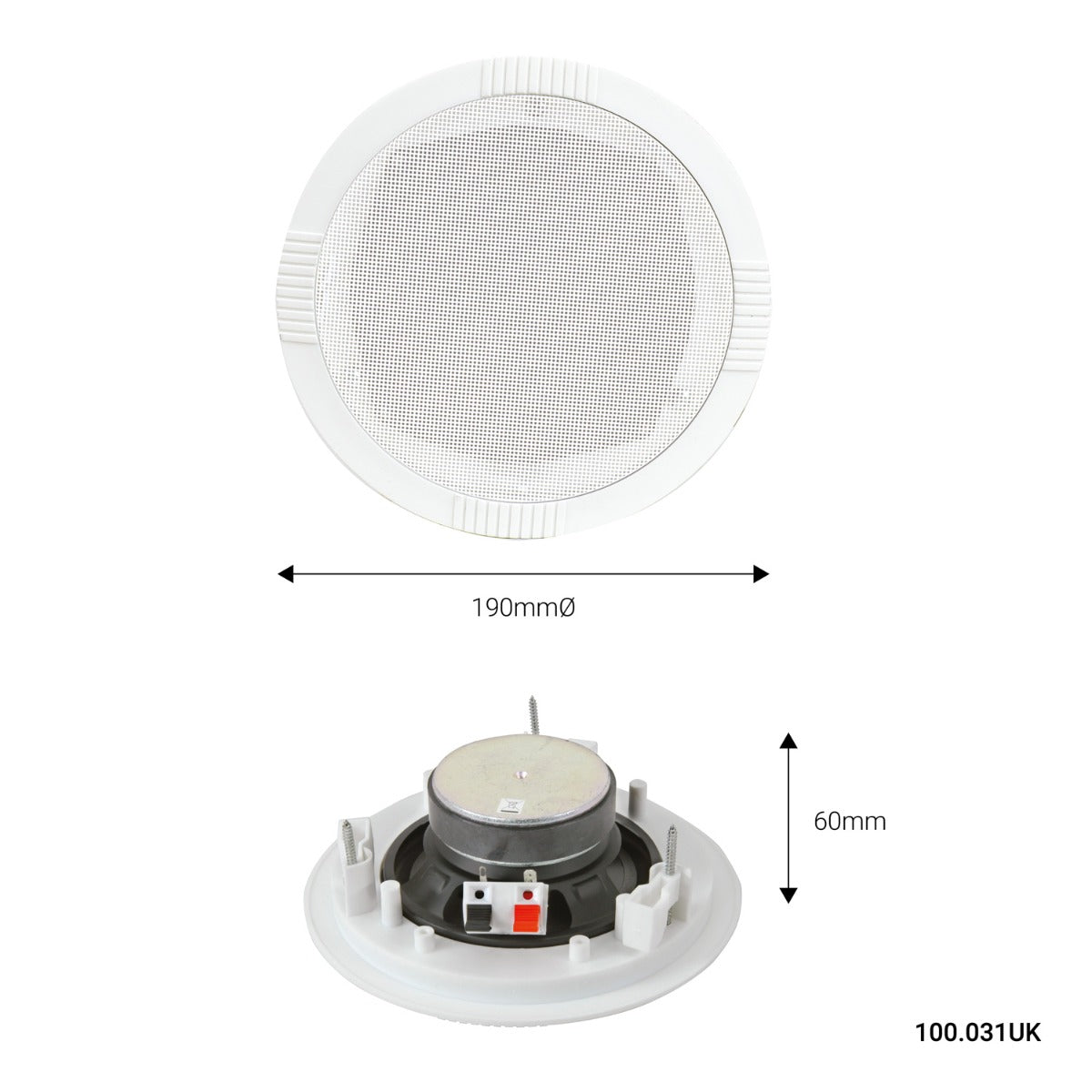 Adastra RC5 5.25" Ceiling Speaker in White