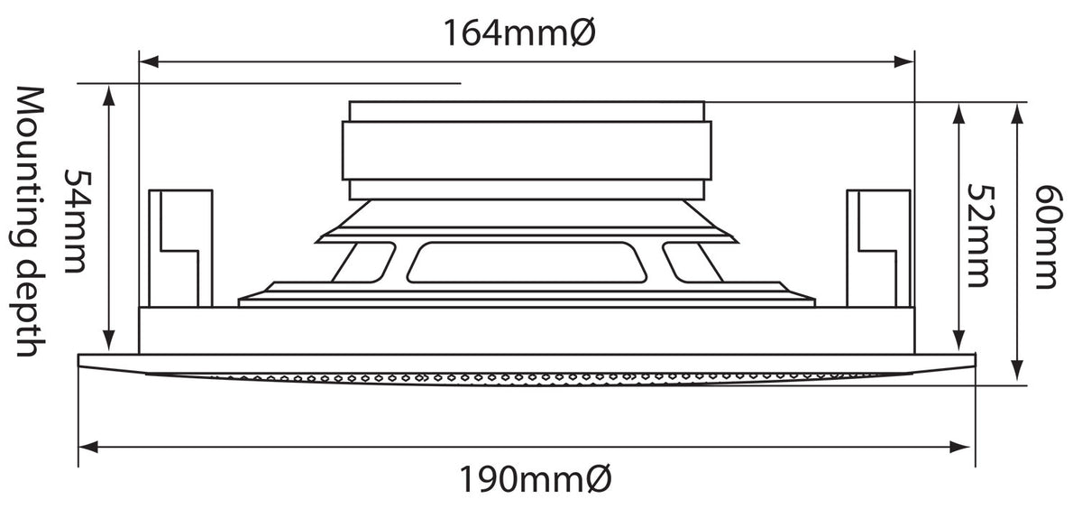 Adastra RC5 5.25" Ceiling Speaker in White