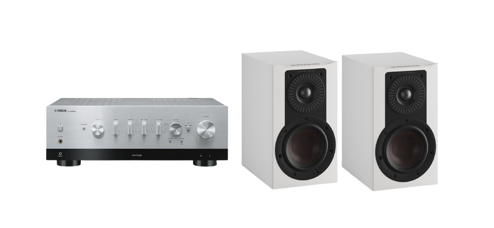Yamaha R-N1000A Network Receiver Amplifier + Dali Opticon 2 Mk2 Stand Mount Speakers