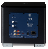 REL HT/1003 MKII Subwoofer – Stereo Pair (Black) + FREE 2 x QED Connect Subwoofer Cable – 3M