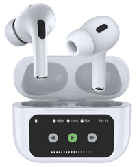 AV:Link Ear Shots Pro LED: Active Noise Cancelling True Wireless Earphones with LED Screen
