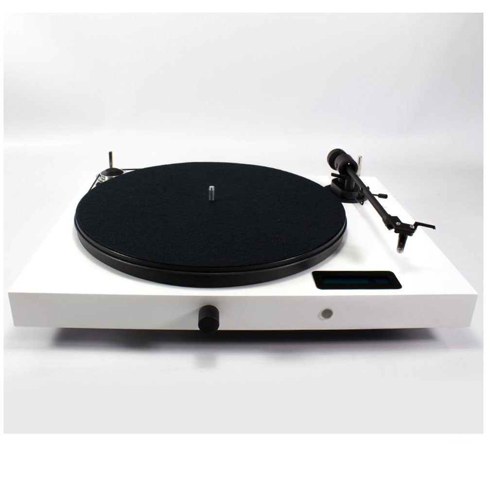 Pro-Ject Juke Box E All-in-one Bluetooth Turntable + Kanto YU Passive 6 Bundle in White
