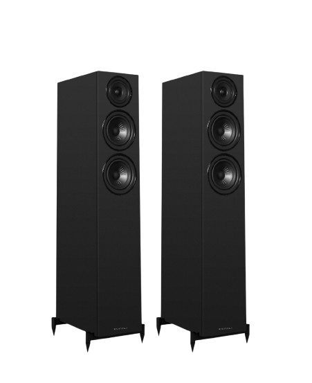 WiiM AMP Pro Music Streaming Amplifier + Wharfedale Diamond 12.3i Floor Standing Speakers Package and 5 metres Classic 79 Strand