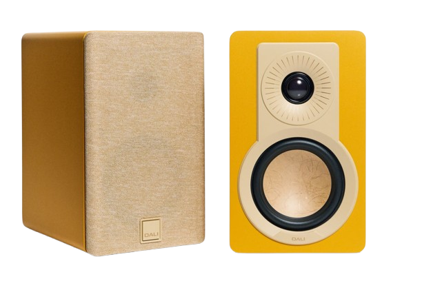 Dali KUPID Compact Bookshelf Speakers - Golden Yellow
