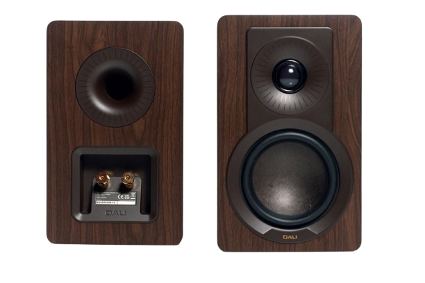 Dali KUPID Compact Bookshelf Speakers - Dark Walnut