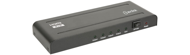 AV:LINK 4k 4-Way HDMI Splitter 1 In 4 Out