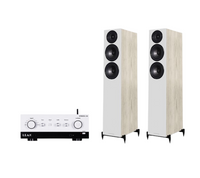 LEAK Stereo 130 Integrated Amplifier + Wharfedale Diamond 12.3 Speakers 