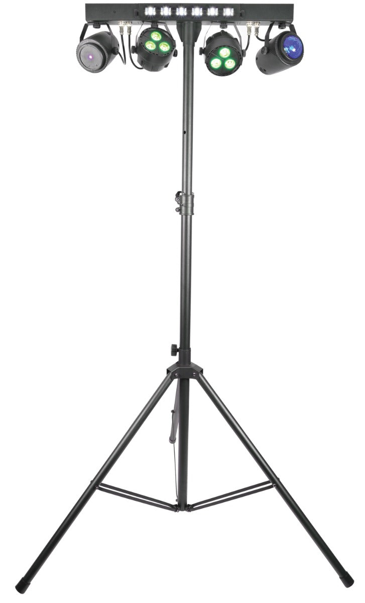 QTX Stage Bar - LED PAR Bar With Strobe & Laser effects