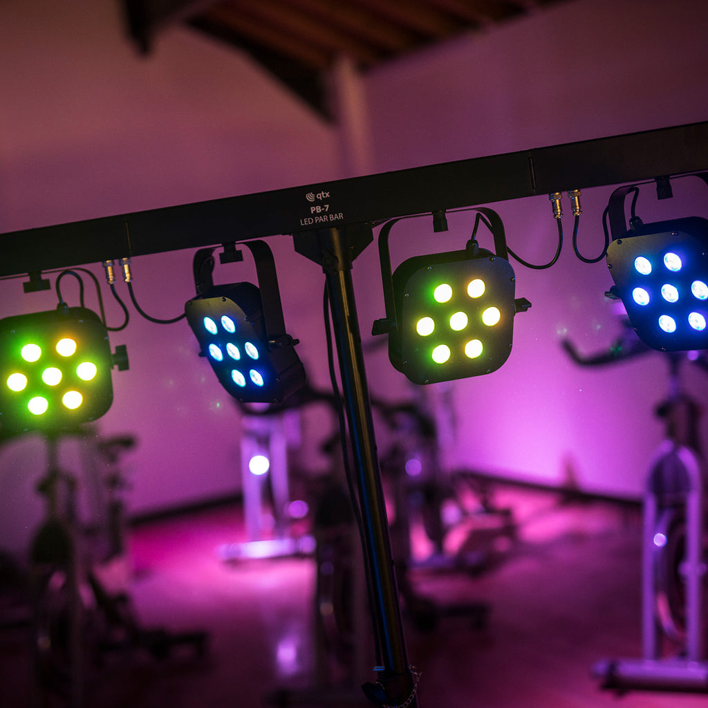QTX PB-7 - High Powered Foldable All-In-One Lighting Bar system including case
