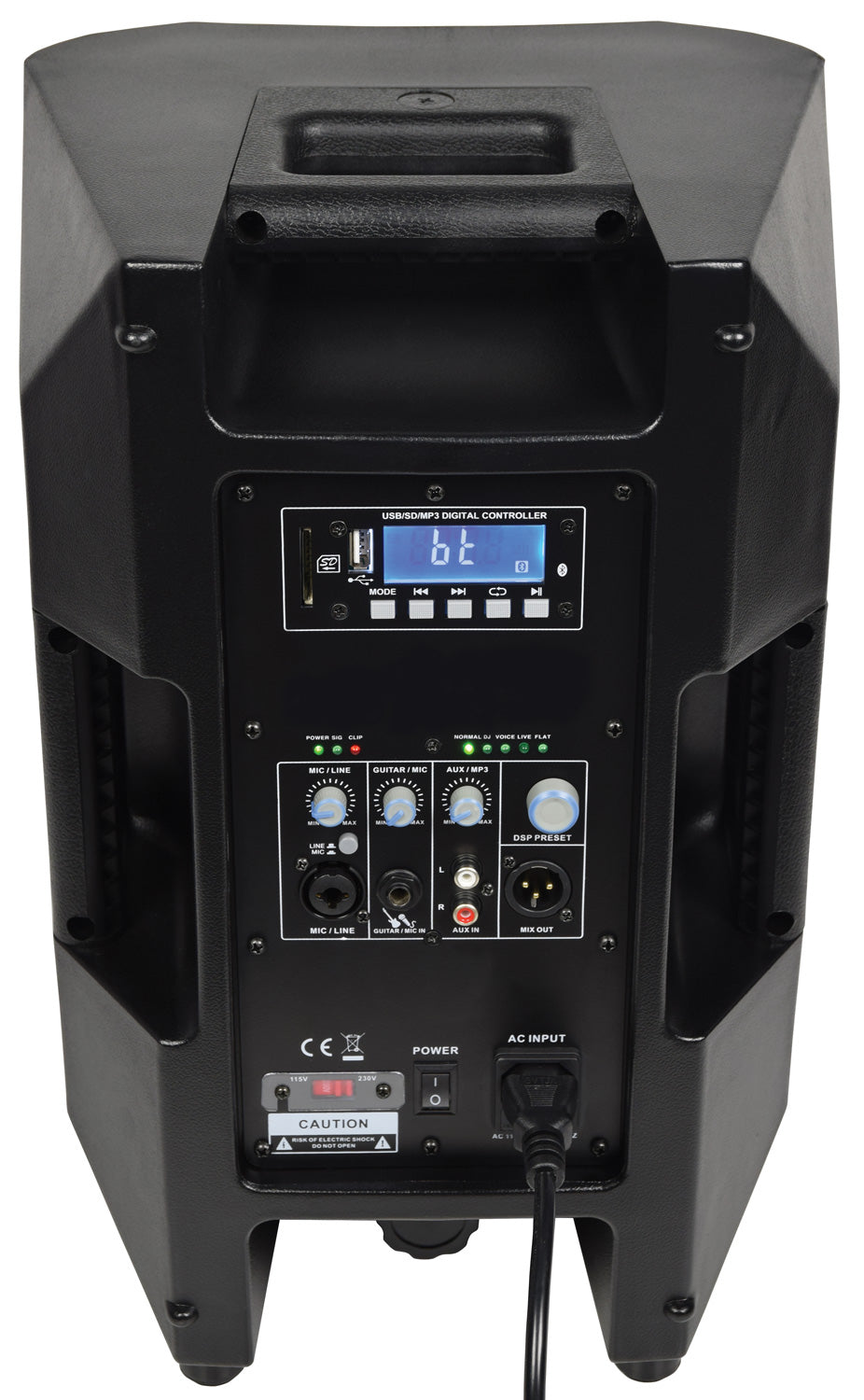 Citronic  CASA-8A 8" Active Powered PA Speaker with Bluetooth, DSP, USB/SD 400W