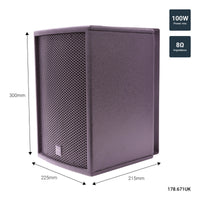 Citronic CS Series Wooden CS-610B 6" Passive Speaker - Black