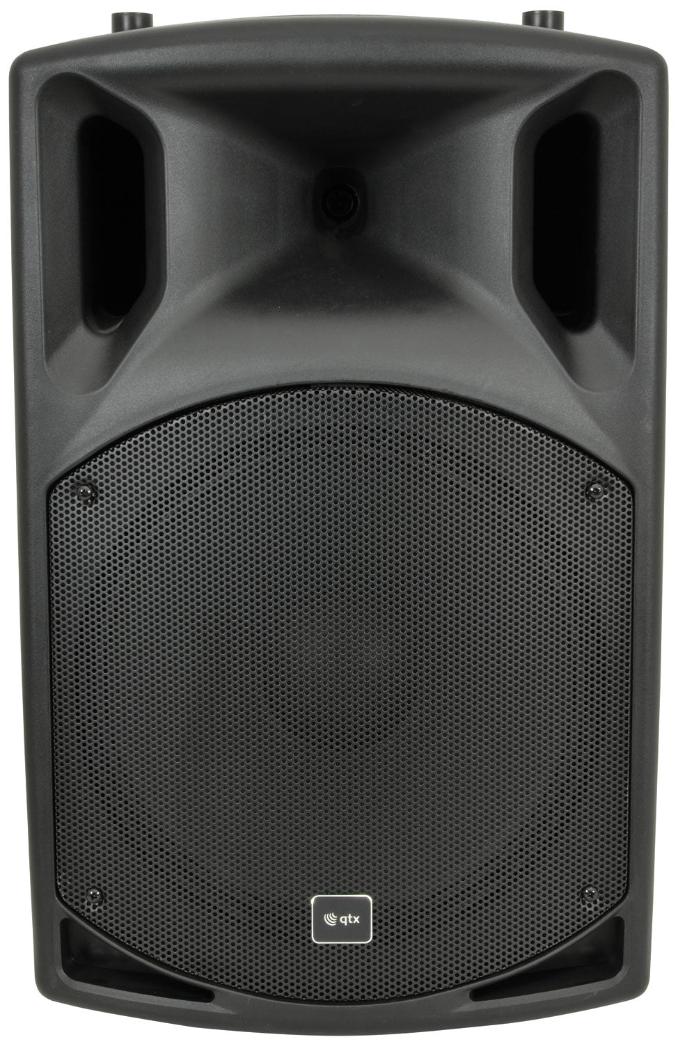 QTX Twin QX15A Speaker Bundle With Covers & Stands