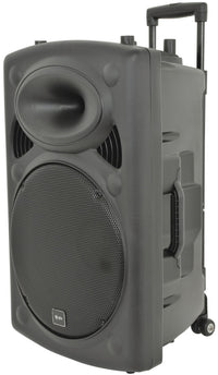 QTX QR15PABT Portable & Rechargeable PA Speaker System with Wireless Microphones & Bluetooth