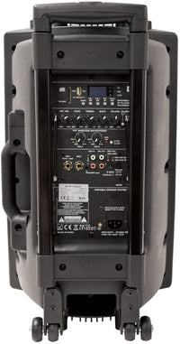 QTX QR15PABT Portable & Rechargeable PA Speaker System with Wireless Microphones & Bluetooth