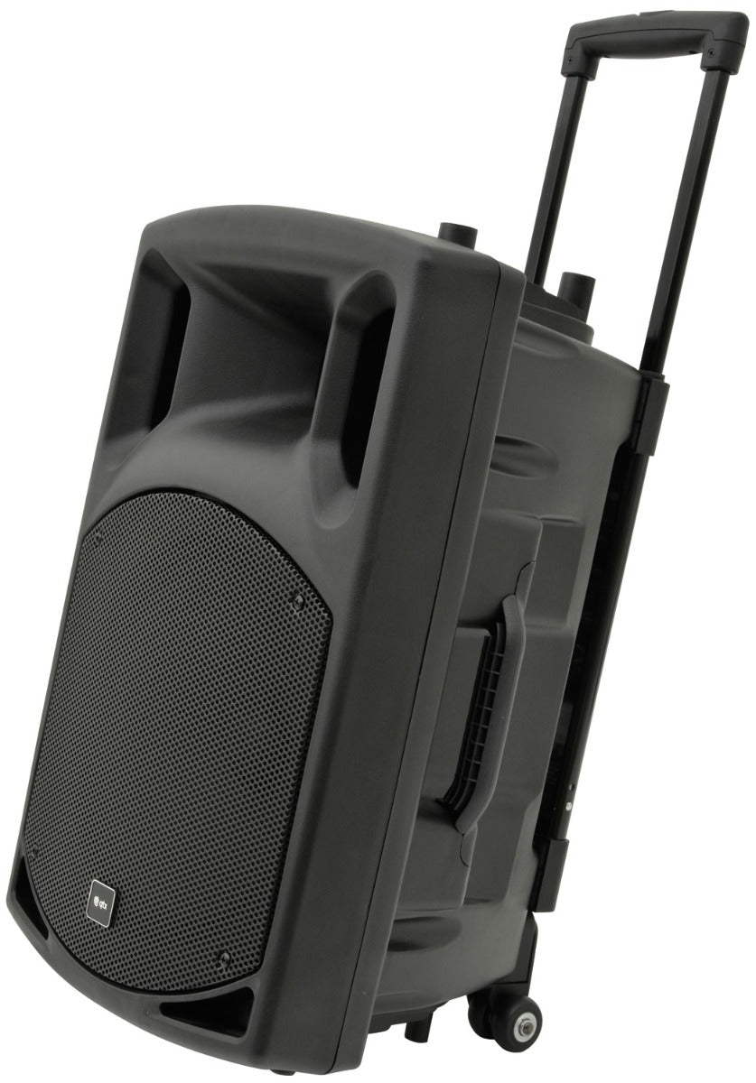 QTX QX12PA-PLUS Portable PA System with UHF USB SD FM & Bluetooth + Cover