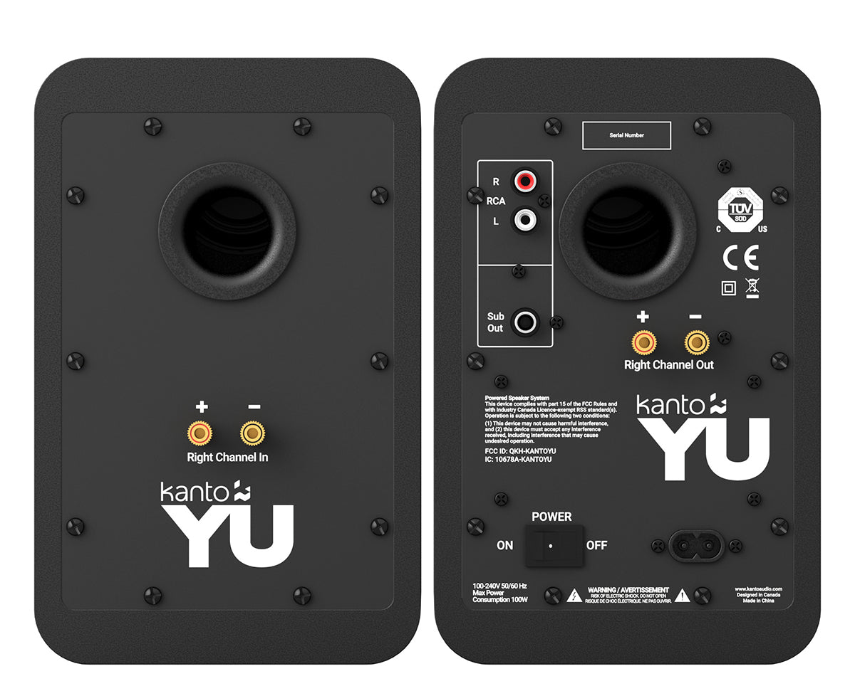 Kanto Audio YU - Active Powered Bluetooth Studio Speakers  - Matte Black