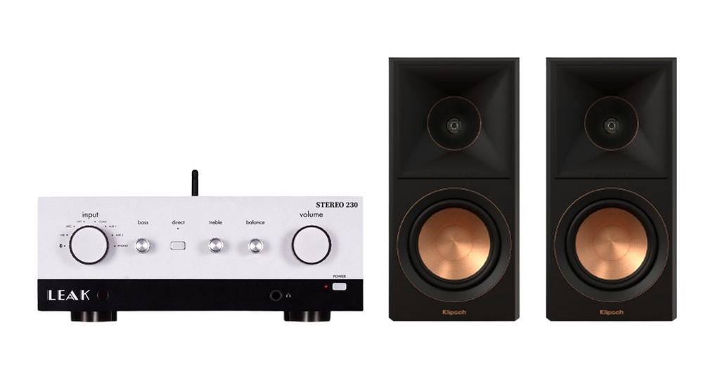 LEAK Stereo 230 Integrated Amplifier + Klipsch RP-500M II Speaker