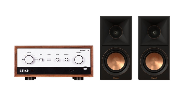 LEAK Stereo 230 Integrated Amplifier + Klipsch RP-500M II Speakers