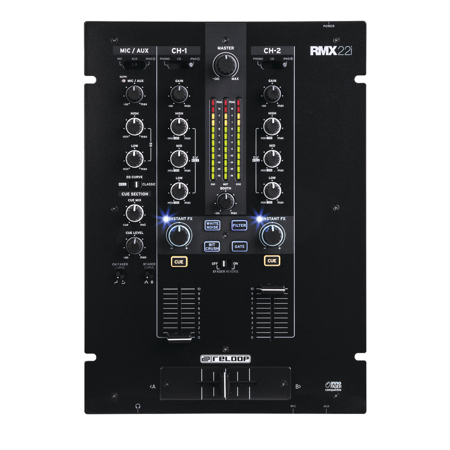 Reloop RMX-22i - Compact 2+1 Channel DJ Mixer