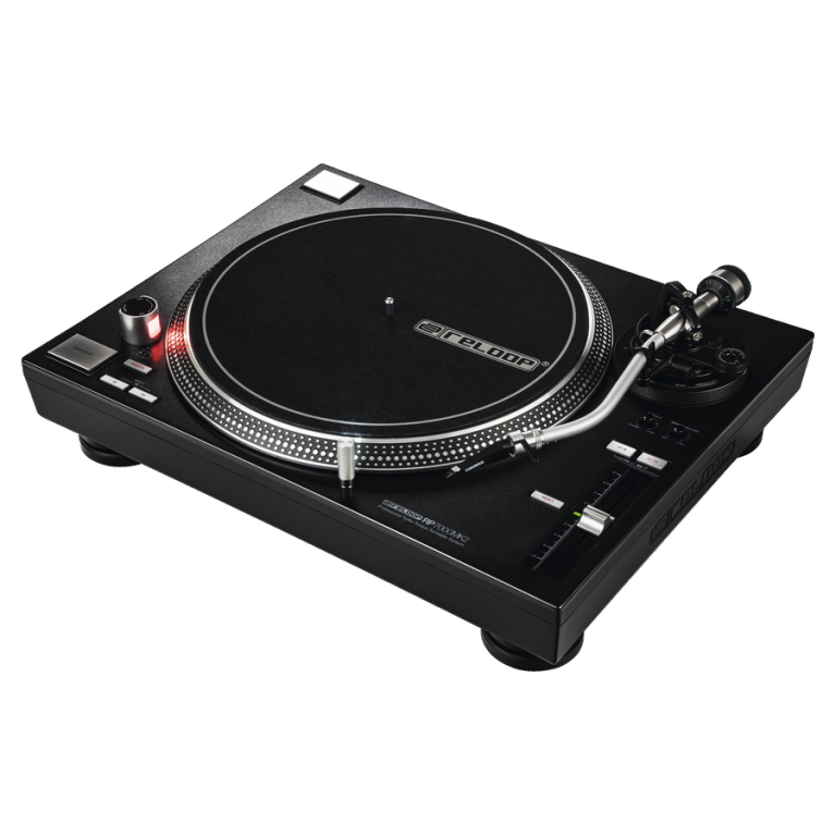 Twin Reloop RP-7000 MK2 Professional Turntable Bundle Inc Lids & Cartridges in Black
