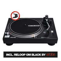 Reloop RP-1000 MK2 - Belt-Drive Turntable with Reloop OM Black by Ortofon