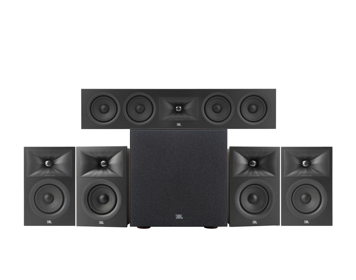 JBL Stage 240B 5.1 Speaker Package with 10” Subwoofer - Black