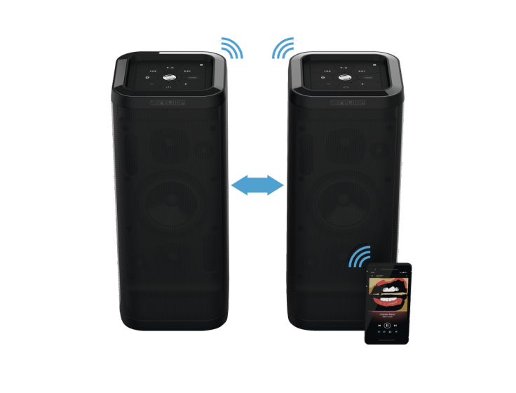 Reloop Groove Blaster BT - Portable Bluetooth Speaker with Smart Link