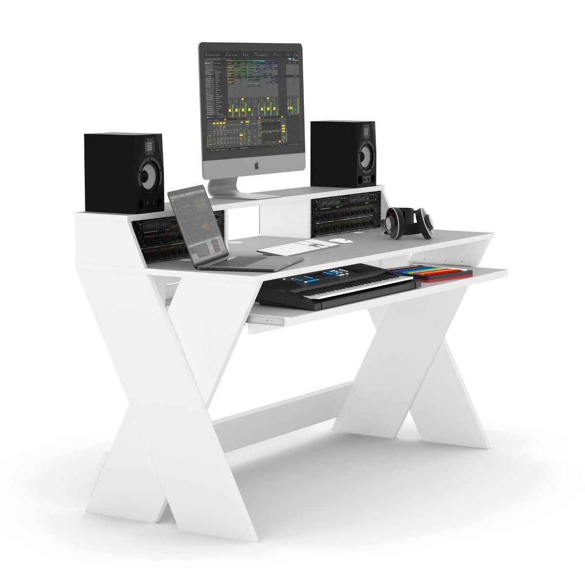 Glorious Sound Desk Pro  Studio Workstation  White