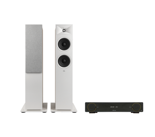 ARCAM A5+ Radia Plus Amplifier + JBL Stage 260F Floor Standing Speakers Package and 5 metres Classic 79 Strand