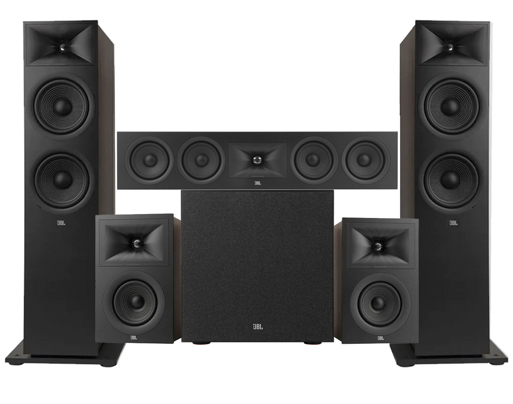 JBL Stage 280F 5.1 Speaker Package with 12” Subwoofer - Black