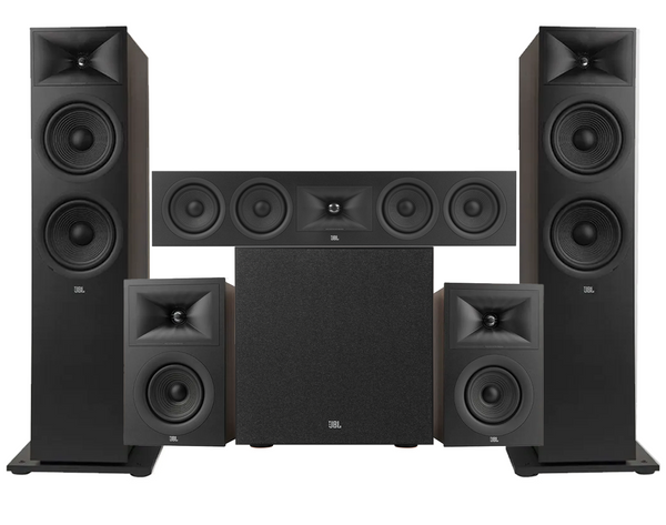 JBL Stage 280F 5.1 Speaker Package with 12” Subwoofer - Black