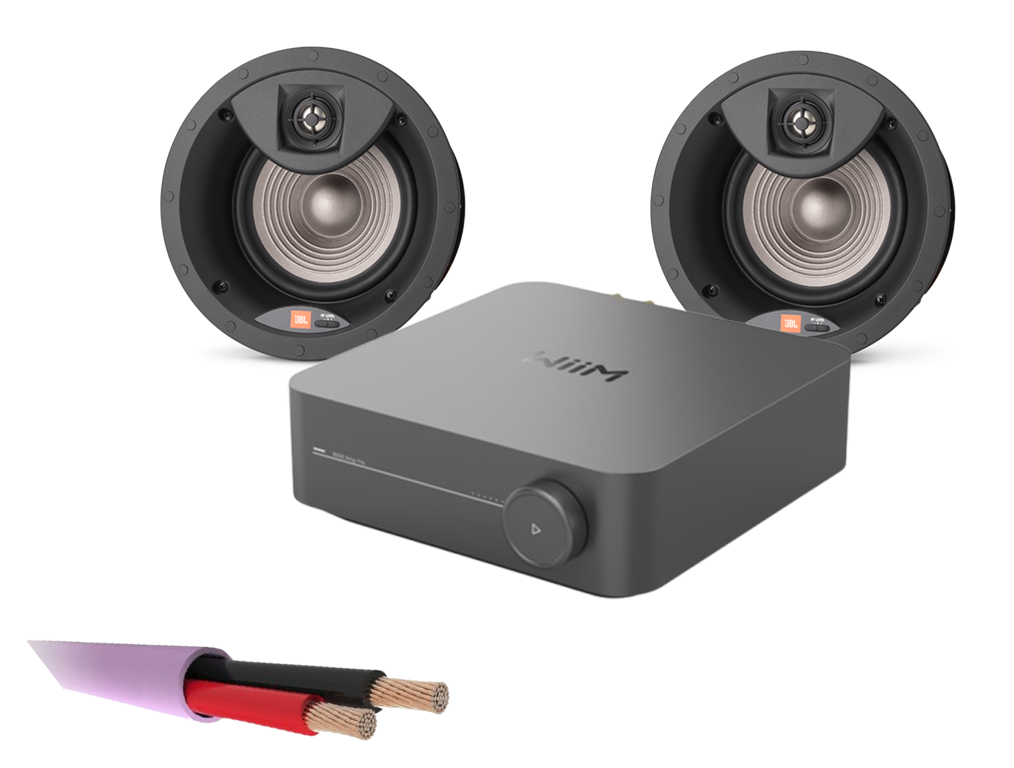 WiiM AMP PRO + 2 x JBL Studio 2 6IC – 2 Way 6.5" Premium In Ceiling Speakers