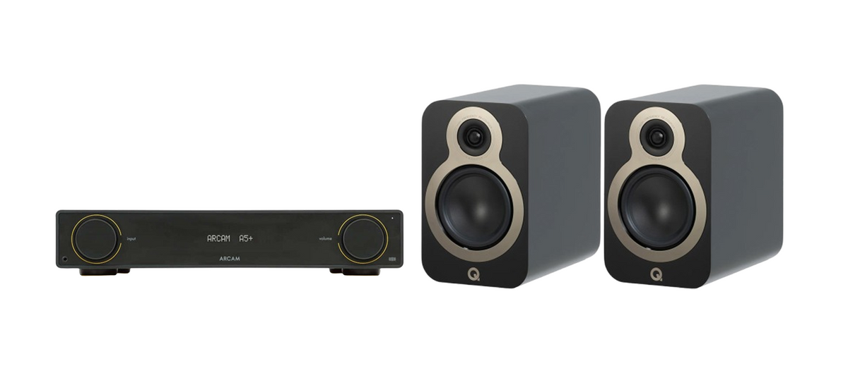 ARCAM A5+ Radia Plus Amplifier + Q Acoustics 3020C Speakers Package and 5 metres Classic 79 Strand