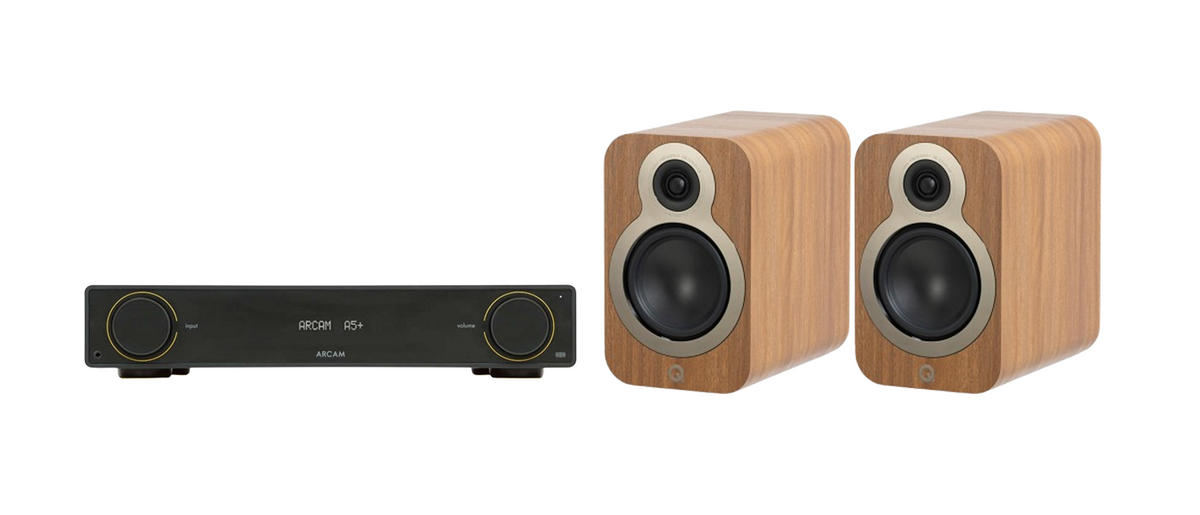ARCAM A5+ Radia Plus Amplifier + Q Acoustics 3010C Speakers Package and 5 metres Classic 79 Strand