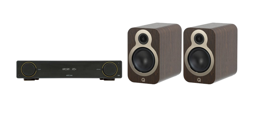 ARCAM A5+ Radia Plus Amplifier + Q Acoustics 3010C Speakers Package and 5 metres Classic 79 Strand