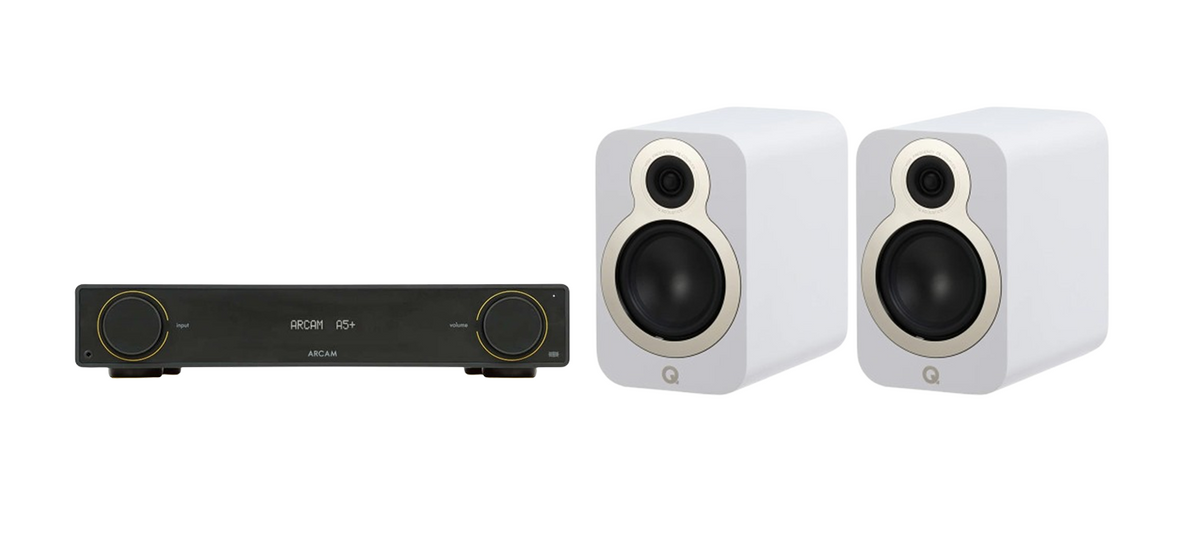 ARCAM A5+ Radia Plus Amplifier + Q Acoustics 3020C Speakers Package and 5 metres Classic 79 Strand