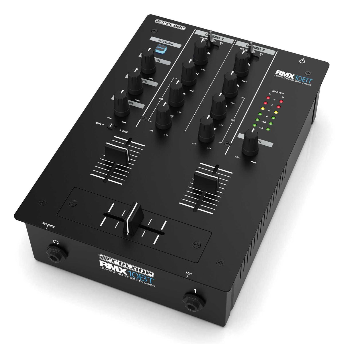 Reloop RMX-10BT- Compact 2 Channel DJ Mixer with Bluetooth input