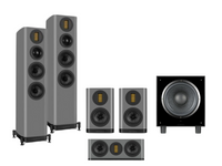 Wharfedale Evo 5.3 – 5.1 Surround Sound Bundle – Lunar Grey with SW-10 Subwoofer