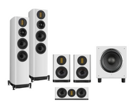 Wharfedale Evo 5.3 – 5.1 Surround Sound Bundle – White with SW-10 Subwoofer - White