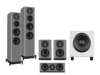 Wharfedale Evo 5.4 – 5.1 Surround Sound Bundle – Lunar Grey with SW-12 Subwoofer