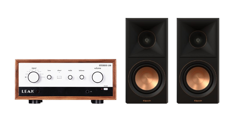 LEAK Stereo 130 Integrated Amplifier + Klipsch RP-500M II Speakers