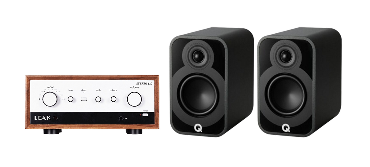 LEAK Stereo 130 Integrated Amplifier + Q Acoustics 5010 Speakers