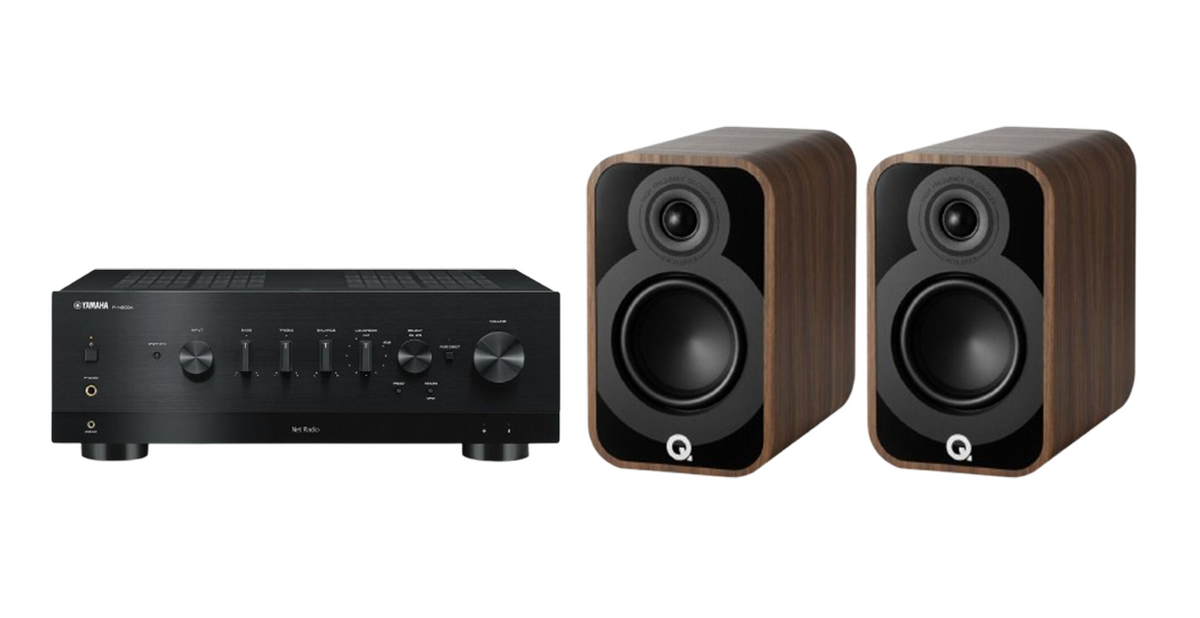 Yamaha R-N800A Network Receiver Amplifier + Q Acoustics 5010 Bookshelf Speakers