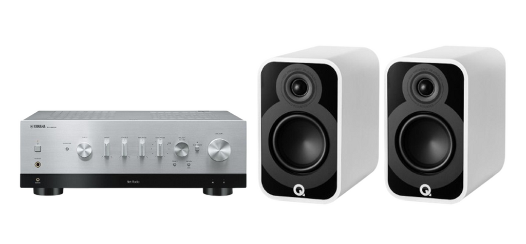 Yamaha R-N800A Network Receiver Amplifier + Q Acoustics 5010 Bookshelf Speakers