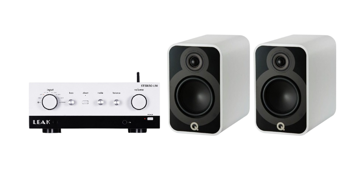 LEAK Stereo 130 Integrated Amplifier + Q Acoustics 5020 Speakers